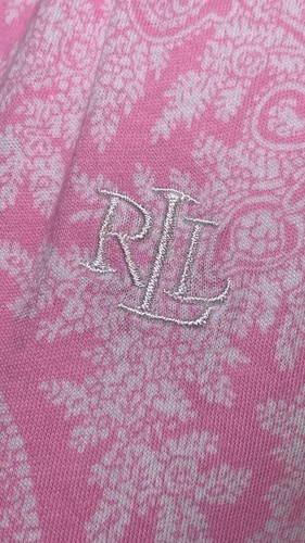 NUEVO Camisón Ralph Lauren Largo 100% Algodón Sin Mangas y Bralette Rosa/Blanco S - Imagen 6 de 24