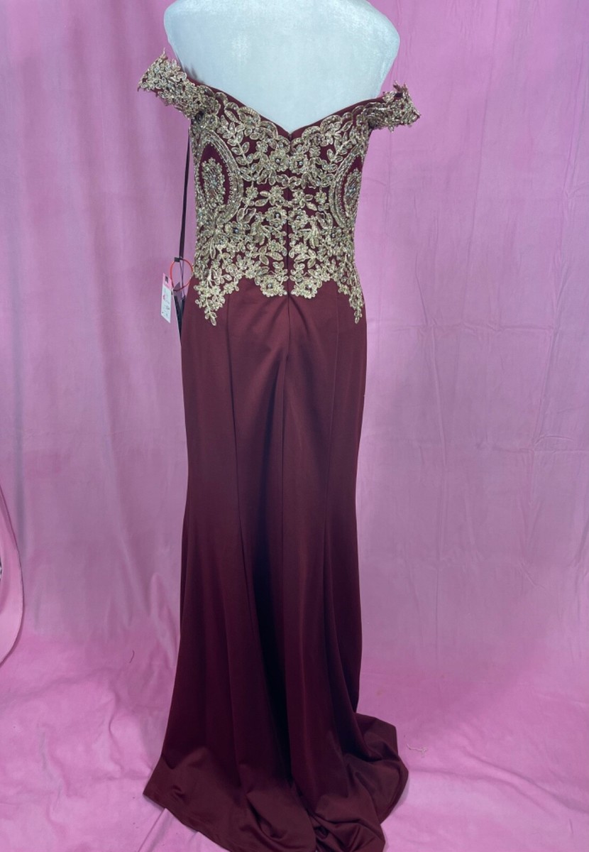 Eva fashion off shoulder formal evening dress size Large | eBay