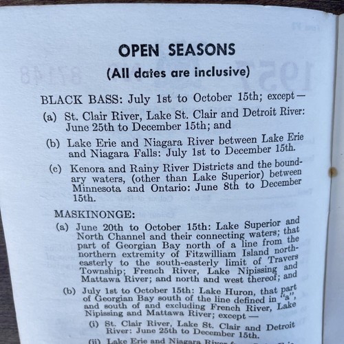 Vintage 1957 Ontario Non Resident Angling Fishing License Booklet EBay vintage-1957-ontario-non-resident-angling-fishing-license-booklet-ebay