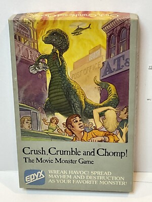 Vintage Apple II Game Crush, Crumble and Chomp 1981 Movie Monster EPYX