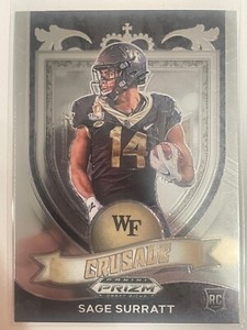 2021 Panini Prizm Draft Picks - Crusade Silver Prizm #177 Sage Surratt (RC)