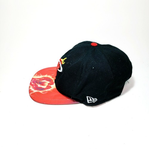 Miami Heat New Era 9FIFTY Marvel Human Torch NBA Snapback Hat Cap Red Black - Picture 2 of 7