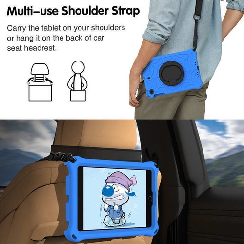 For iPad Mini 1 2 3 4 5 6 7th Kids Shockproof Handle Stand Case Cover With Strap - Bild 58 von 85