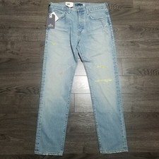 LEVIS Made  Crafted 502 Japanese Selvedged Denim Jeans Mens 32x32 Distressed