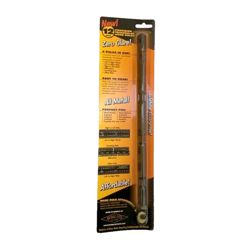Bridge City Tool Works 12” BR-12 Triangle Ruler Zero Glare Metal ...