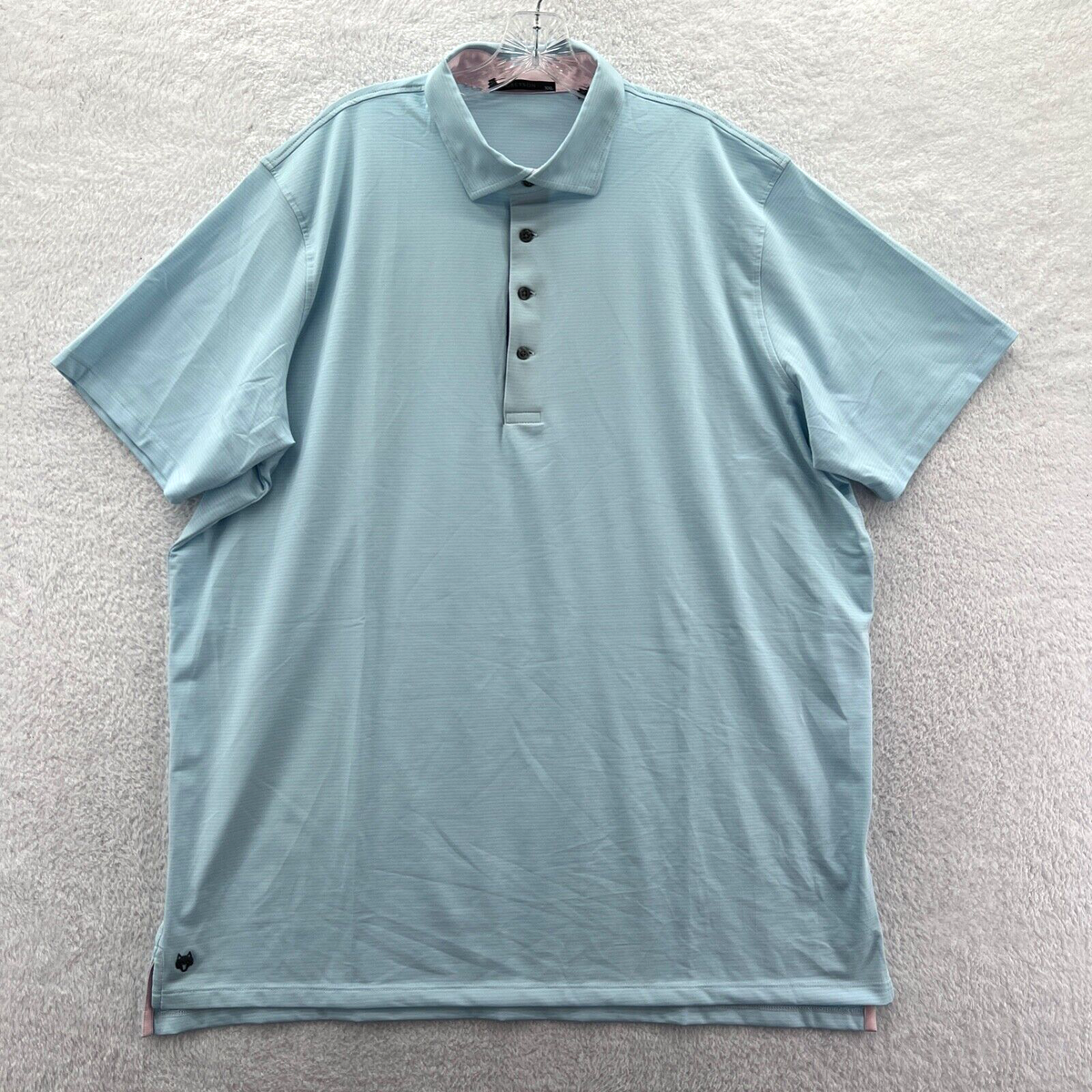 Greyson Polo Shirt Mens 2XL Blue Pink Striped Relaxed Collared Top