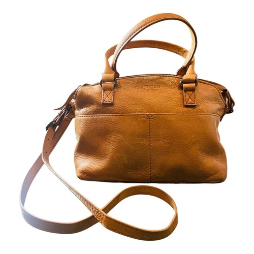 American Leather Co. Damen Kuppel Umhängetasche Carrie Leder braun Zwei-Wege-Tasche