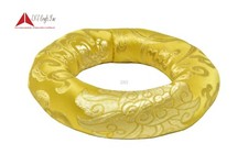 6 inch Yellow Silk Ring Cushion/Pillow Tibetan Singing Bowl Handmade in Nepal