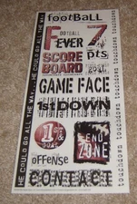 Creative Imaginations Sticker Sheet ~ Sports by danelle johnson.....Football