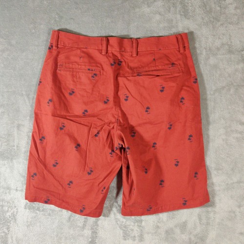 OLD NAVY Shorts Men's 32 Rust Burgundy Palm Trees Key West Ultimate Slim Fit - Picture 7 of 9