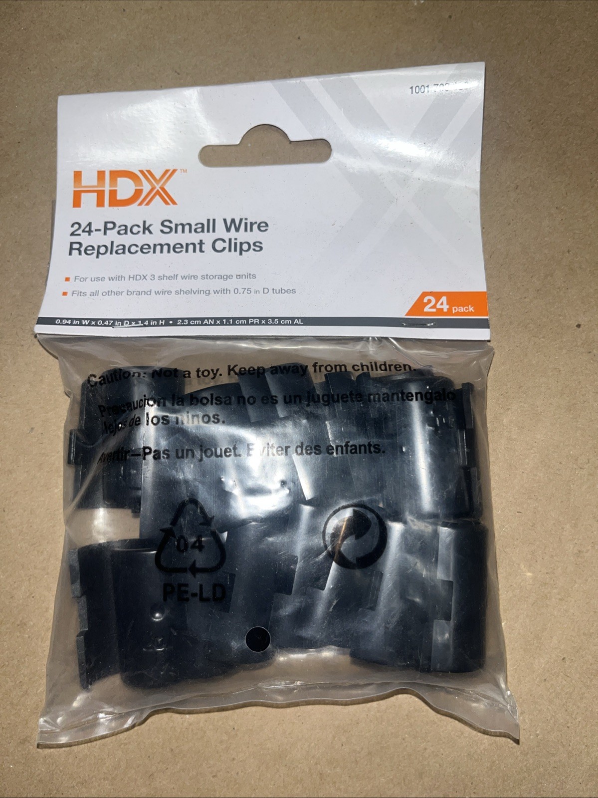 24 (12 Pair) Wire Shelf Clips Split Sleeve Locking Plastic fit 3/4" / 0.75" Tube