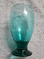CRISTAR Lexington Forest Green 12oz Water Glass Goblet EUC!