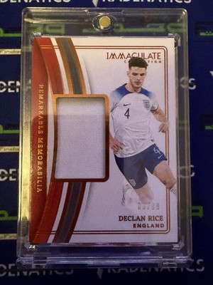 Declan Rice England 2023-24 Panini Immaculate Remarkable Memorabilia Relic /99