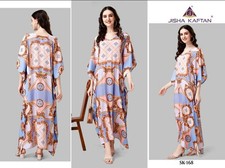 Maxi Kaftan Kleid Damen – Seide – Sommer Strand Tunika