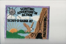 1987 Scouting Adventure In Action Scout-O-Rama Participating patch