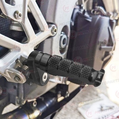25mm Riser Black Front Footpegs R-FIGHT For Yamaha XVS950 Bolt R 14 15 16 17 18