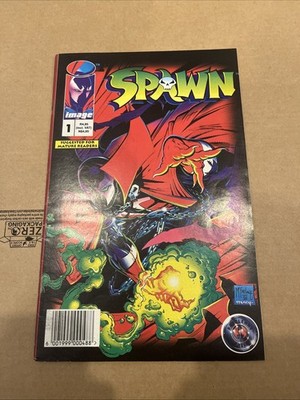 SPAWN #1  BATTLE AXE PRESS NEWSSTAND RSA  VARIANT With Card
