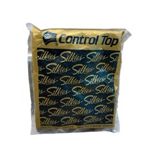 Silkies control top pantyhose large off black 070306
