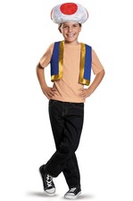 Nintendo Super Mario Brothers Toad Kids Child Costume Kit