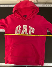 GAP Pink Hoodie Women s Small Fleece Pullover Sweatshirt Logo Casual Size S