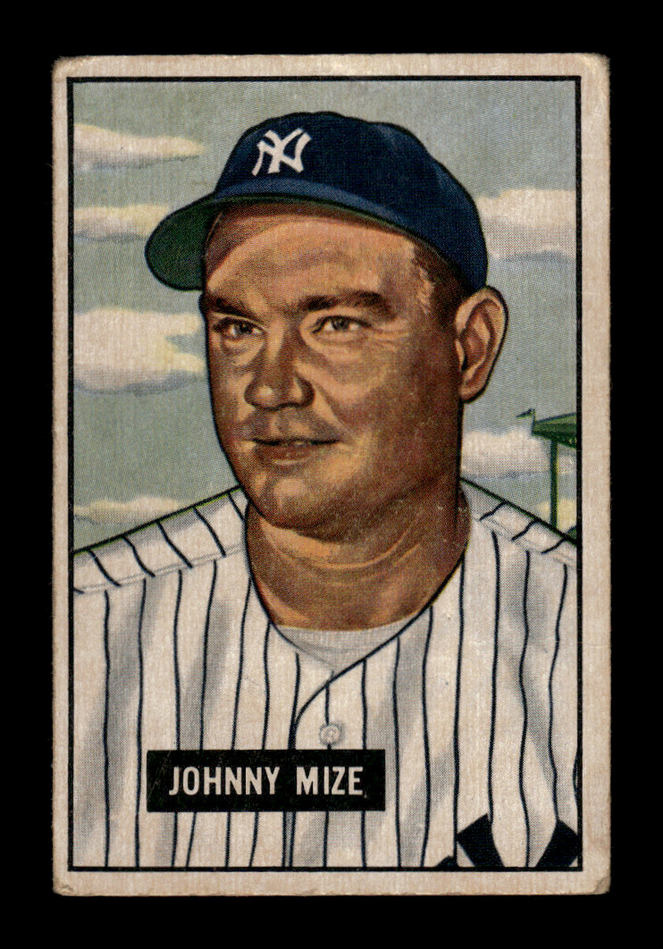 1951 Bowman Baseball Johnny Mize #50 New York Yankees VG (MK)