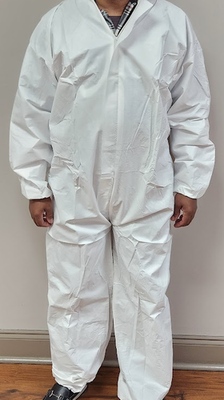 Disposable Coverall 60GSM Painter Bunny Suit White XL Non Medical