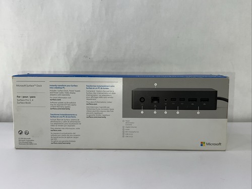 Microsoft Surface Dock for Surface Pro 3, 4 +Book 1661 PD9-00003 **NEW OPEN BOX! - Photo 13/13