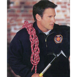 Game Sportswear, The Defender 12oz. Jobshirt W/ Denim Collar and Elbows, Navy,