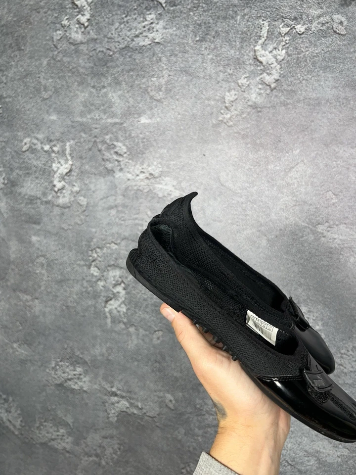 Vintage Puma Black Patent Leather Ballet Flats With Mesh - Image 3 of 4