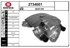 Bremssattel Vorne Links Volkswagen-System für VW Caddy I 14 Golf 1 17 74-02