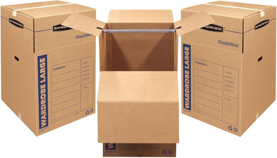 Tall Wardrobe Box 3 Pack, 24-in x 24-in x 40-in (7711001)