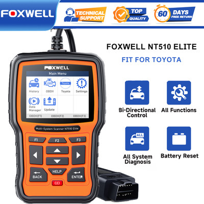 FOXWELL NT510 Elite for Toyota All System Bidirectional OBD2 Scanner Diagnostic