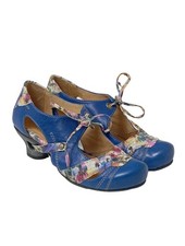 TIGGERS Hochfront-Pumps Damen Pumps Gr. DE 36 blau-pink Casual-Look