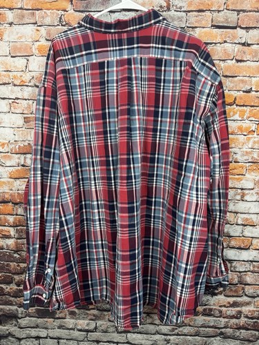 Vintage Ralph Lauren klassische Passform Madras kariertes lässiges Button-Down-Hemd 5XB groß - Bild 3 von 11