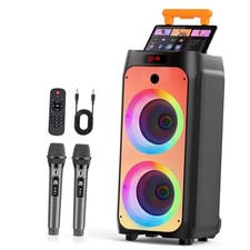 Karaoke Machine for Adults, Big Party Speaker with Peak Power, Wireless PA 500W