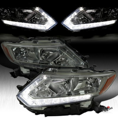 #ad Fit 2014 2016 Rogue Smoke LED Strip Headlights Headlamps LeftRight 14 15 16 $128.99