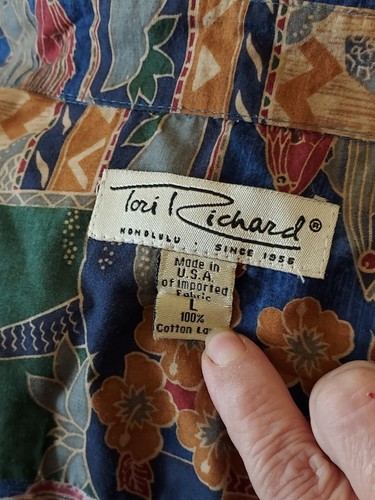 Tori Richard Cotton Lawn Hawaiian Shirt Size L Lot Of 3 - Picture 3 of 7