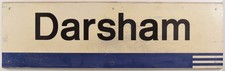 An Old Regional Railway Station Sign DARSHAM - Original