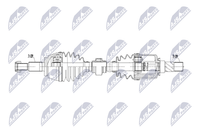 Antriebswelle NTY NPW-RE-251 FüR Renault Talisman Dci 130 160