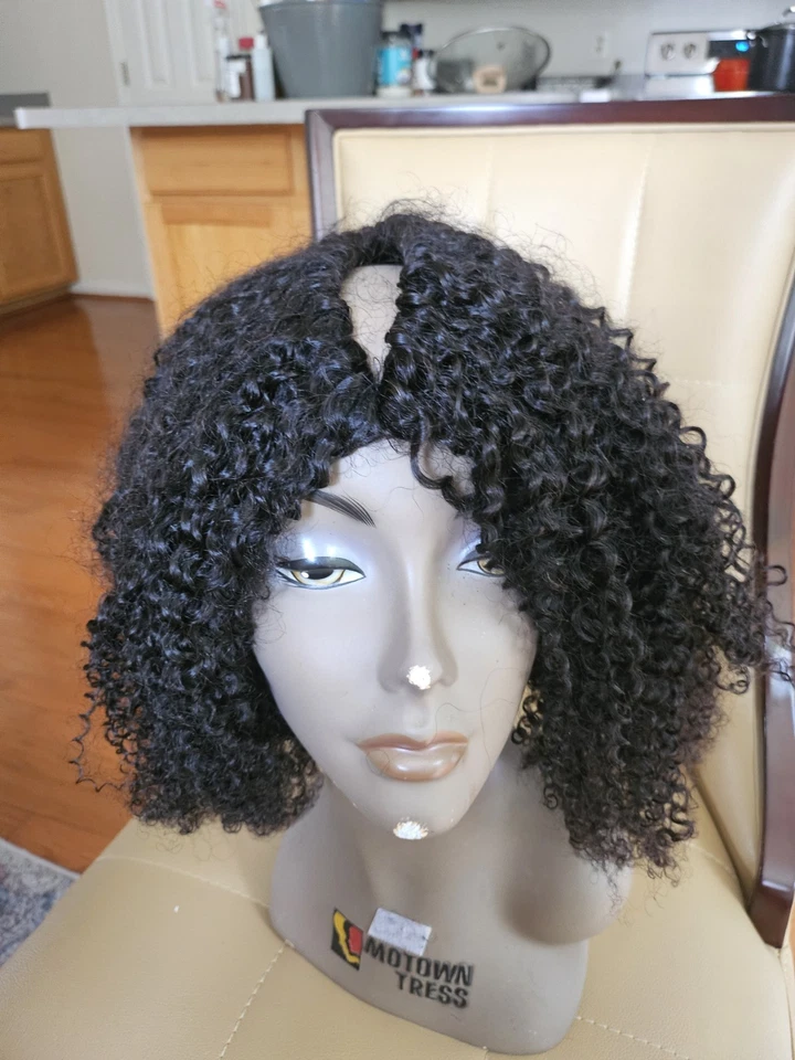 Peluca de cabello humano parte OQV 16 pulgadas Foto 3 de 4