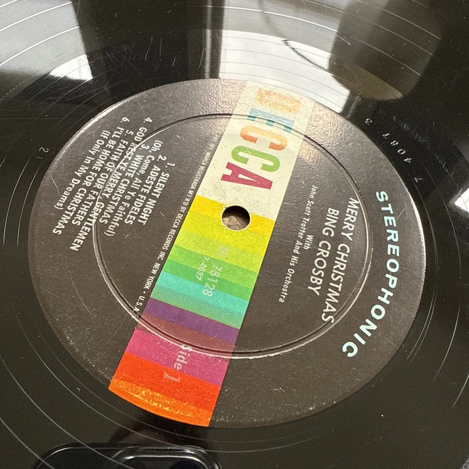 1961 Bing Crosby Merry Christmas 🎄LP Decca US Press Complete W/Original Sleeve! - Image 3 of 4