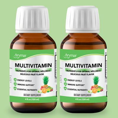 Arymar Multi Vitamin (Vitamin B & C) , Dietary Supplement - 4 fl oz (2-Pack)