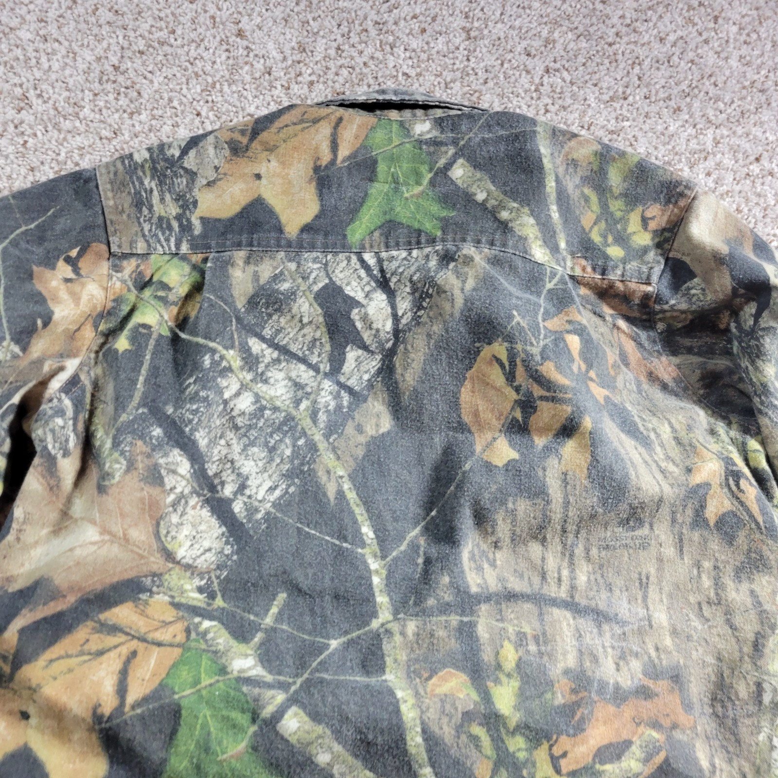 Jerzees Outdoors Shirt Youth XL? Camo Button Up Boys Retro