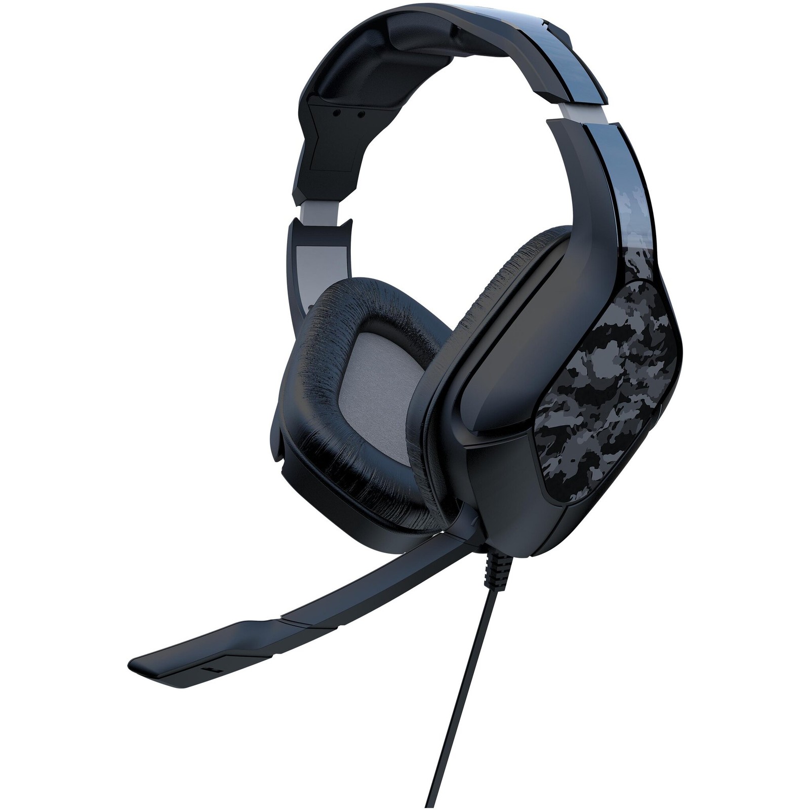 Gioteck Cuffia Stereofonica HC2 Nero Grigio con Microfono 3.5mm