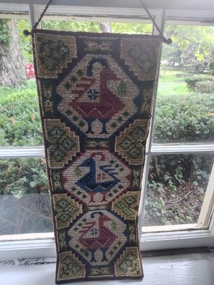 Swedish Handmade Wool , Wall Hanging Decor, Folk Art 