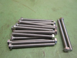 20 EdelStahl 6Kant Schrauben M8 x 100 DIN933 A2 VG SW13 Neu9