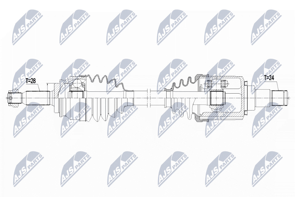 N.T.Y. NPW-CT-125.NTY Drive Shaft for CITROËN,PEUGEOT