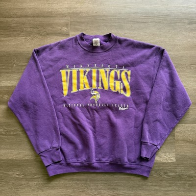 Vintage Minnesota Vikings Sweatshirt Adult XL Purple Crewneck NFL