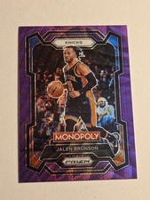 Jalen Brunson 2023-24 Panini Prizm Monopoly Purple Wave Prizm 59 New York Knicks