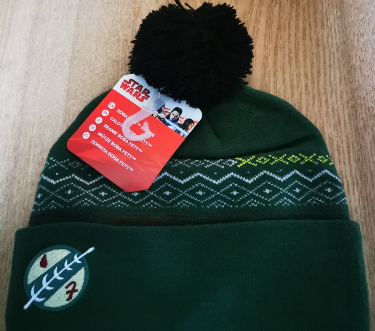 Numskull Official Star Wars Bobble Hat Green Boba Fett Brand New With Tags